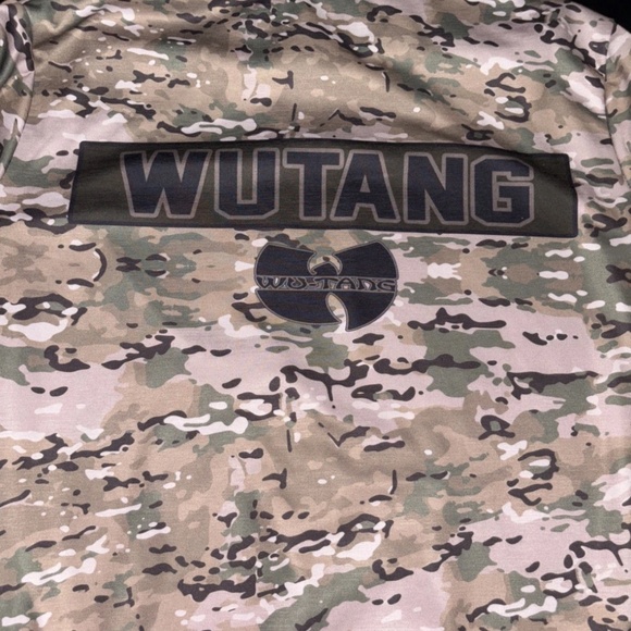 WU TANG CLAN HOODIE XXL MENS CAMO GREEN GREAT CONDITION - Picture 8 of 14